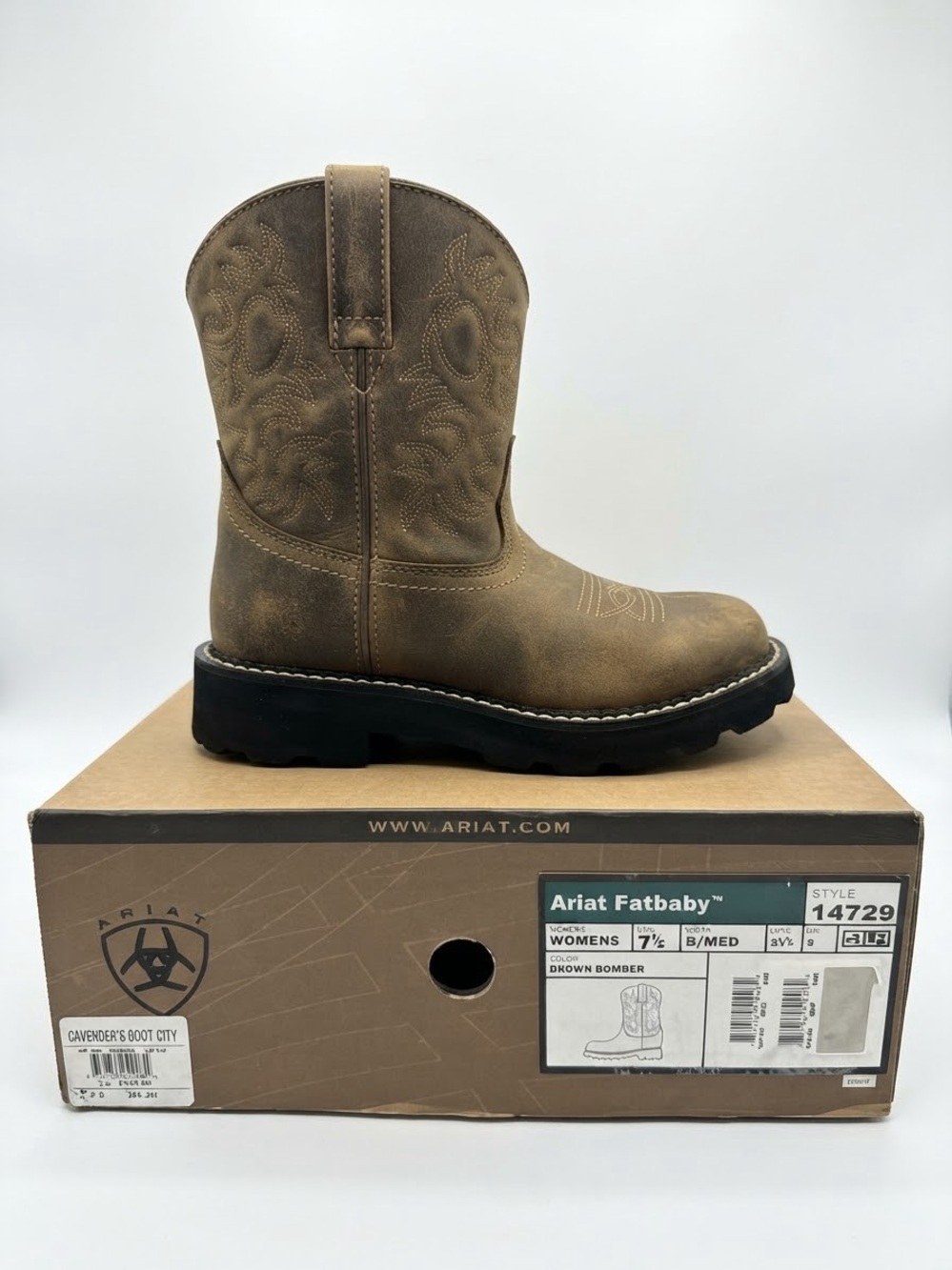 Ariat Women's Tan Western Work Boot with Lug Sole